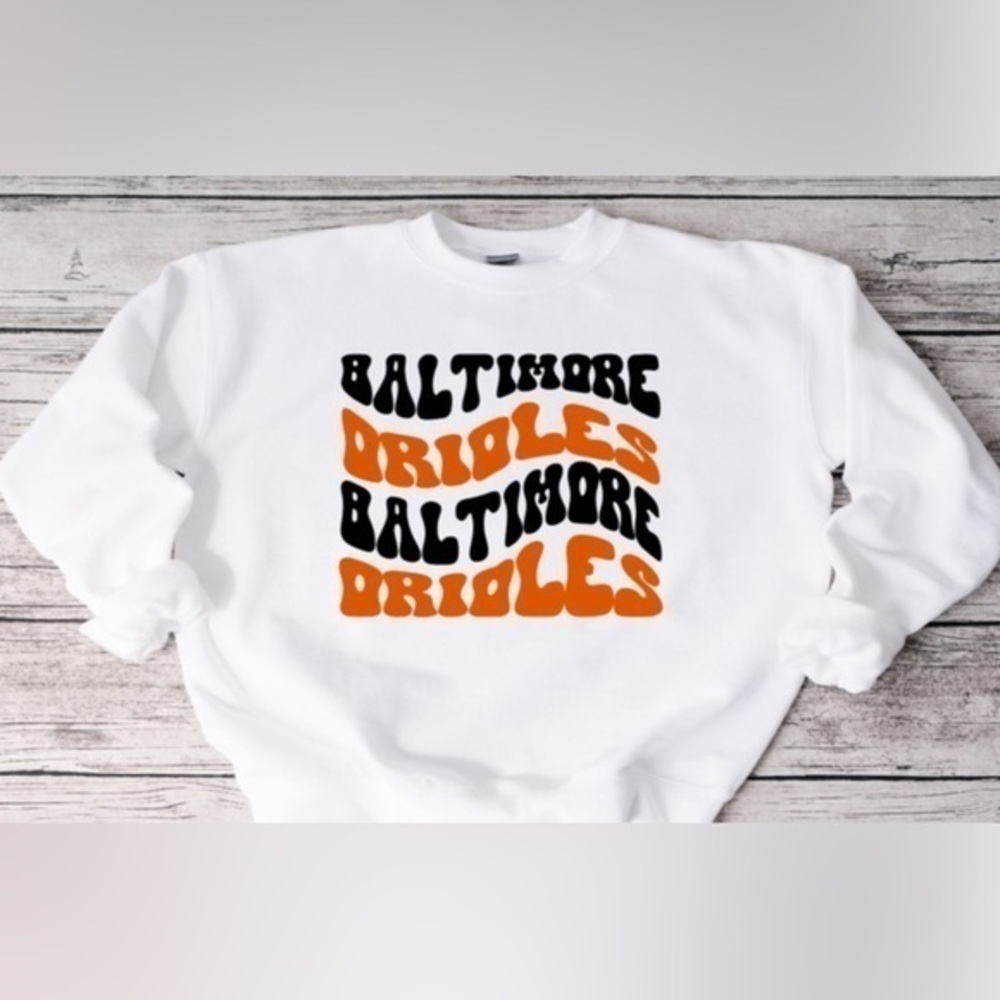 Baltimore Orioles Wavy Crewneck